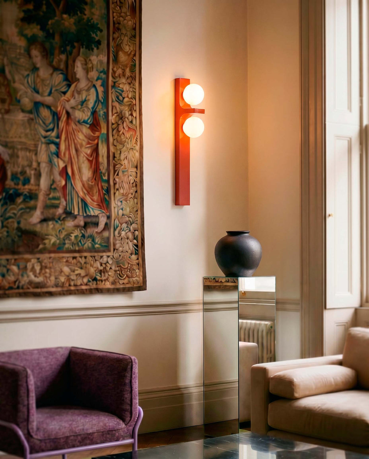 Emrys 50 cm metal wall light