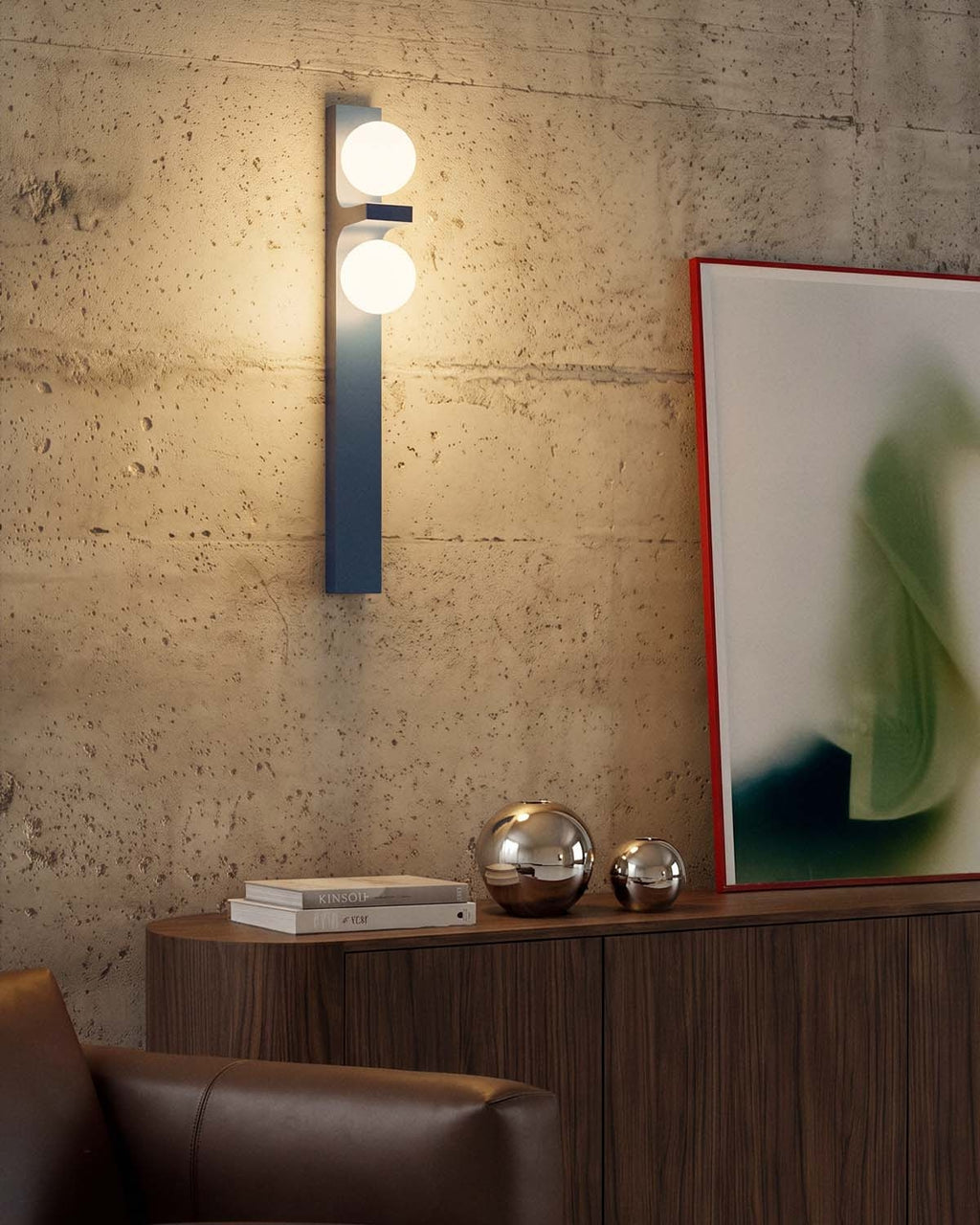 Emrys 50 cm metal wall light