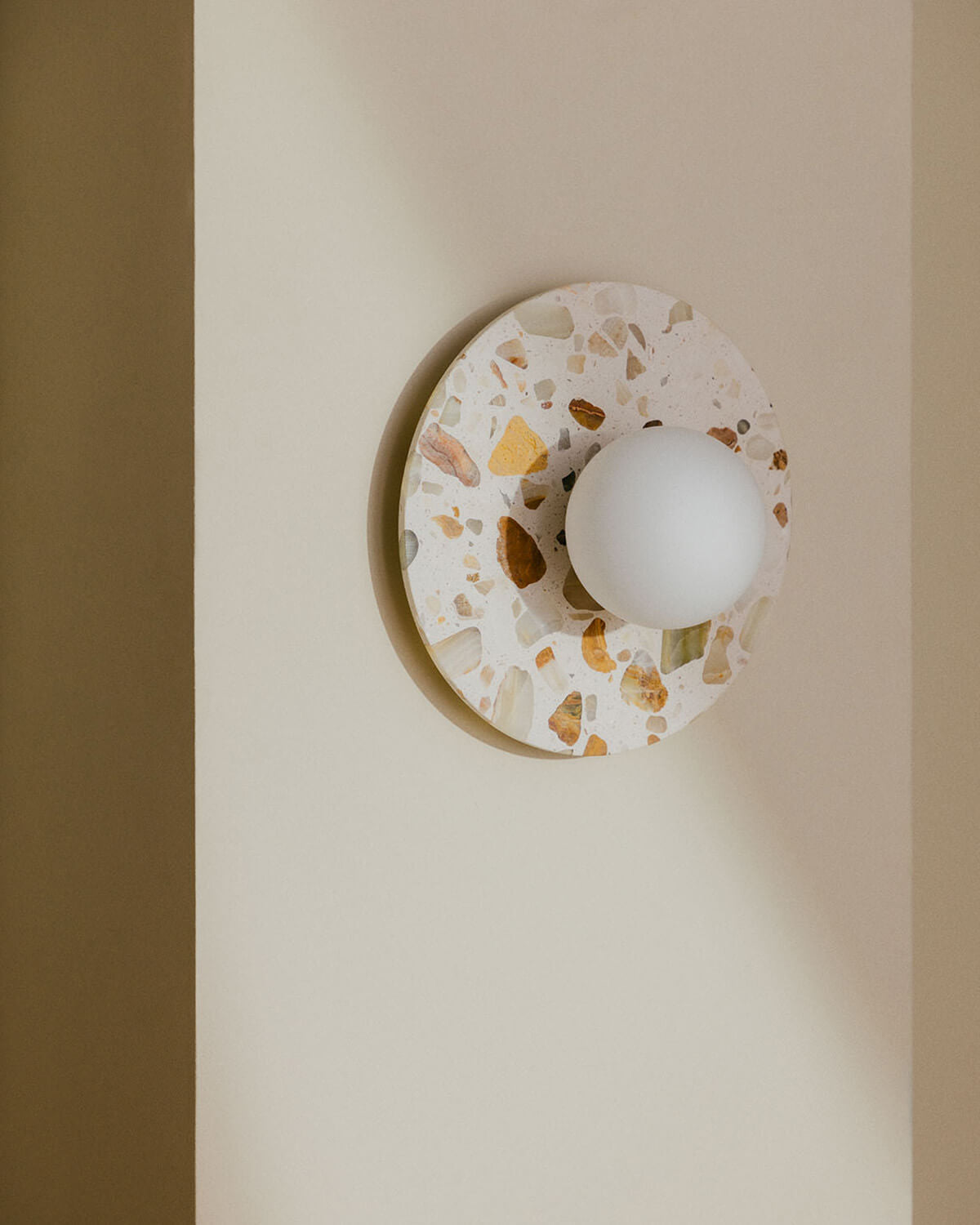 Lunas terrazzo wall light