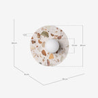 Lunas terrazzo wall light
