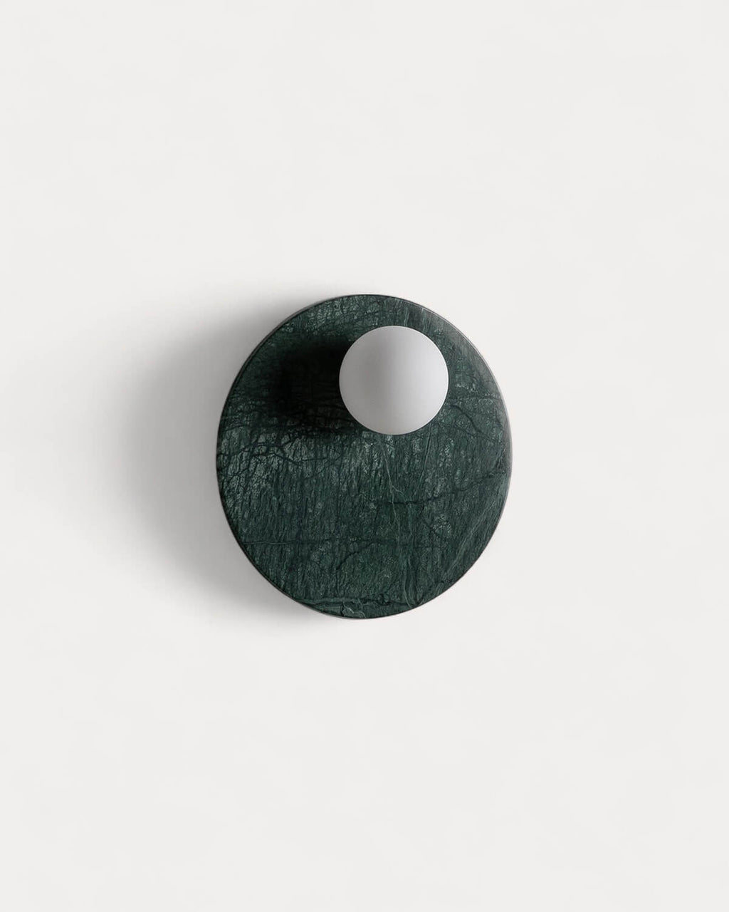 Wall light with side sphere in Lunas marble