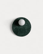 Wall light with side sphere in Lunas marble
