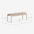 Tavo metal garden bench