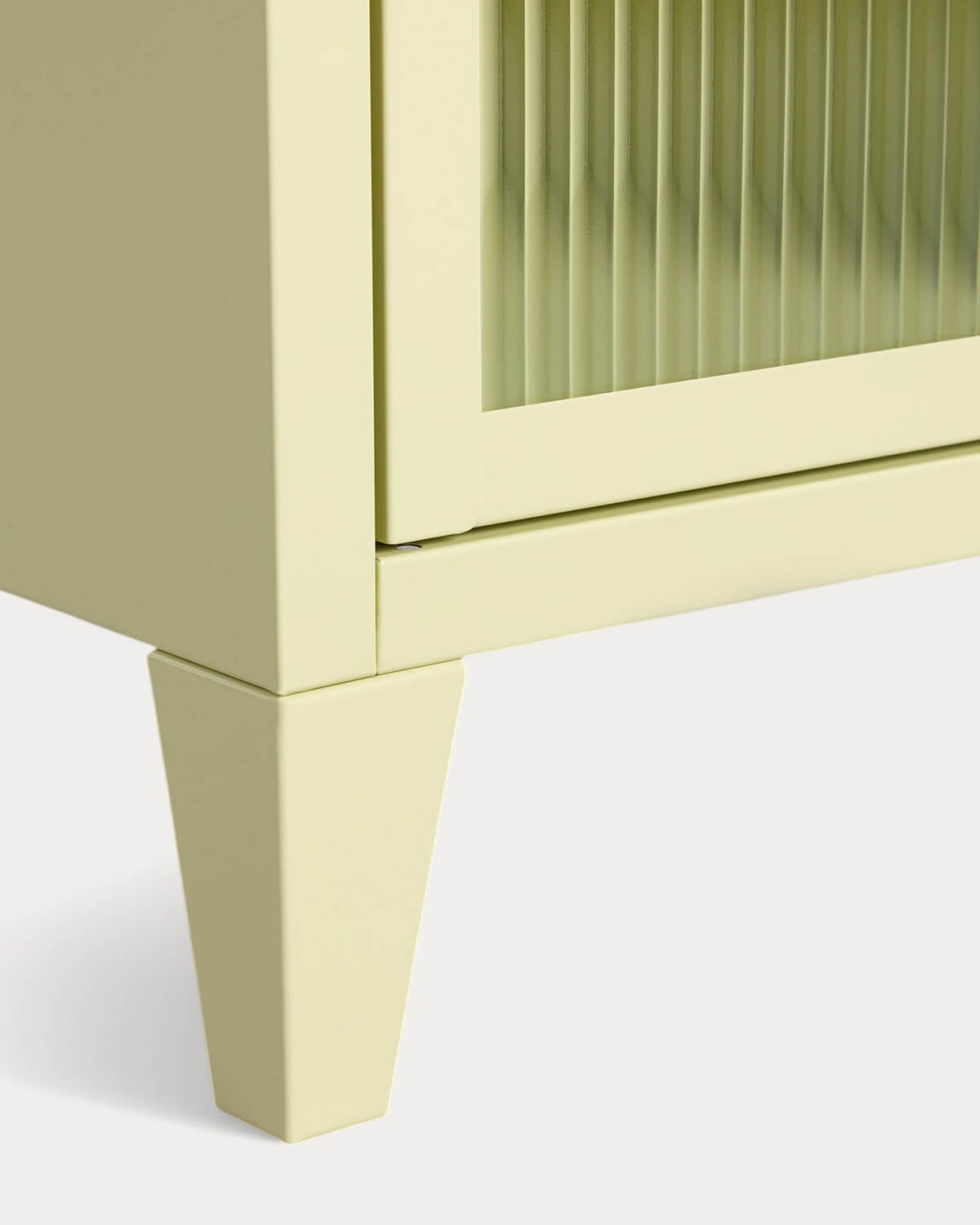 1-door buffet display case 137x38 cm in laminated steel and Soan glass