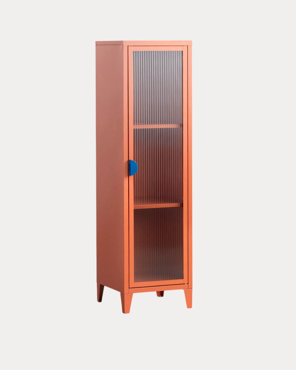 1-door buffet display case 137x38 cm in laminated steel and Soan glass