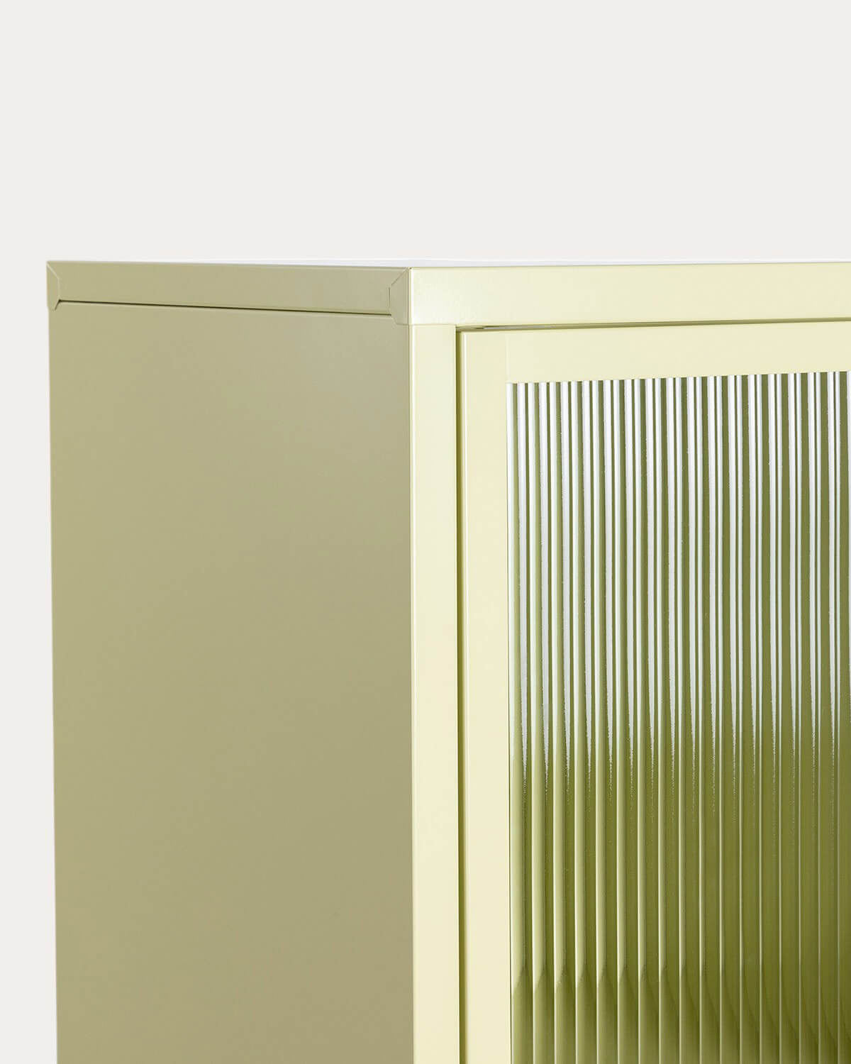 1-door buffet display case 137x38 cm in laminated steel and Soan glass