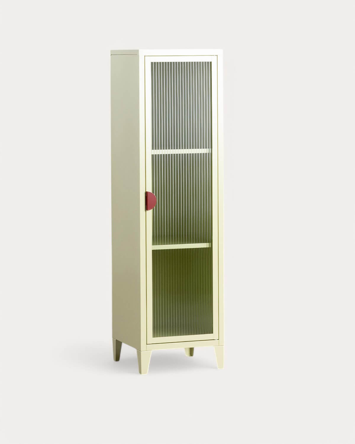 1-door buffet display case 137x38 cm in laminated steel and Soan glass