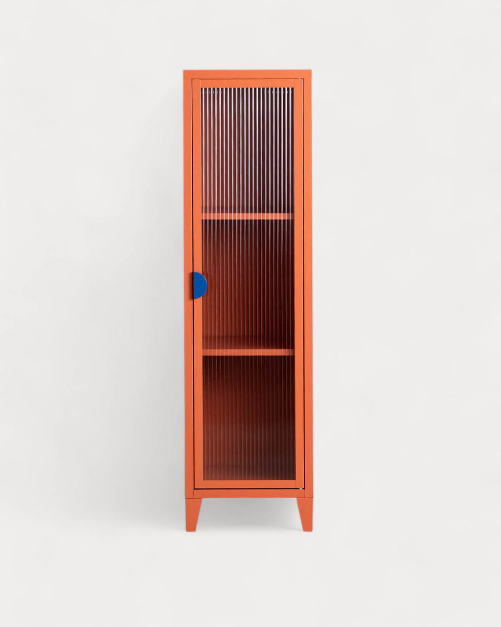 1-door buffet display case 137x38 cm in laminated steel and Soan glass