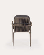 Drian aluminum and rope outdoor chair