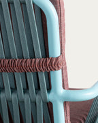 Drian aluminum and rope outdoor chair