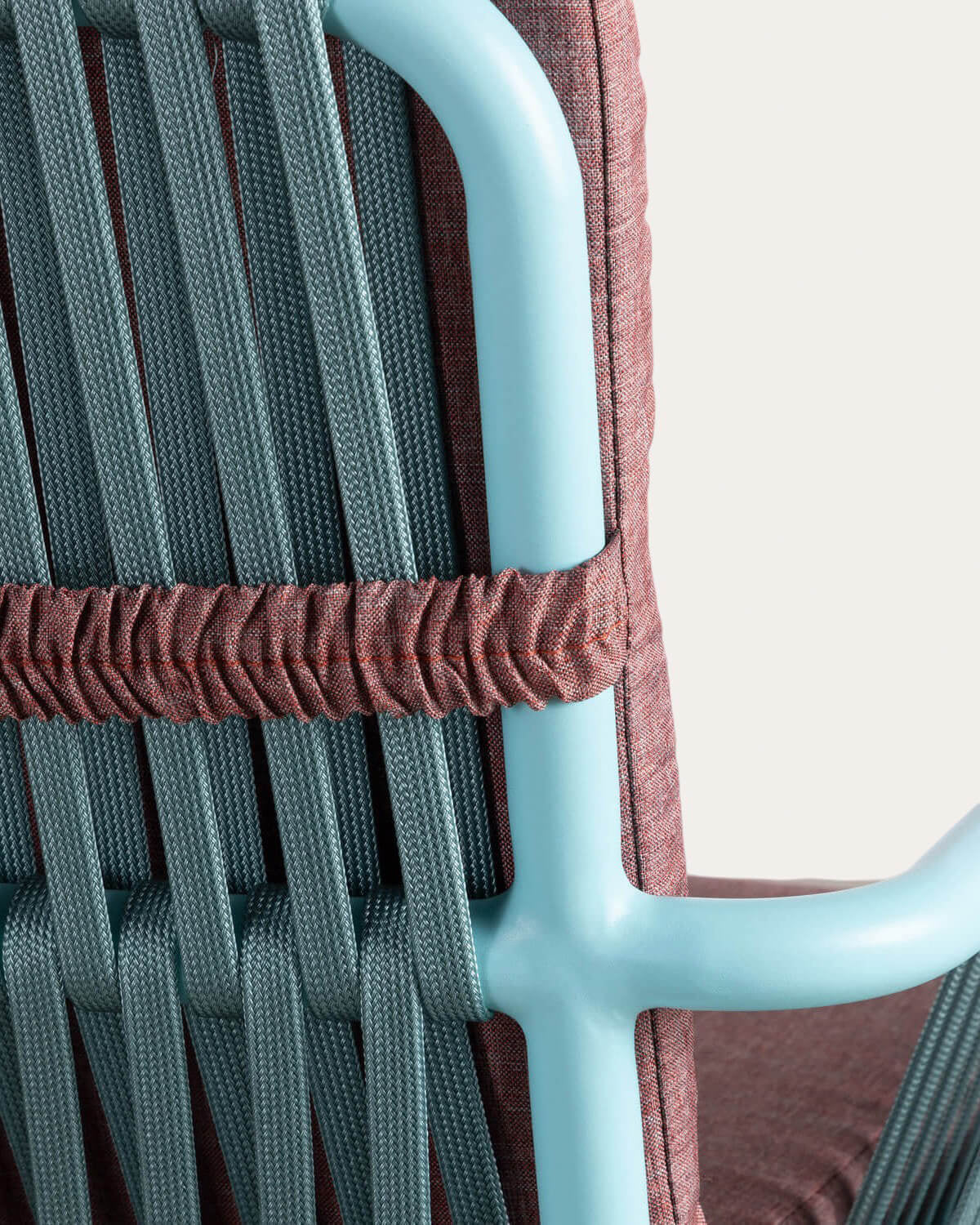 Drian aluminum and rope outdoor chair
