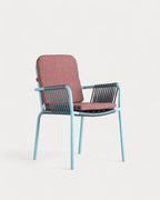 Drian aluminum and rope outdoor chair