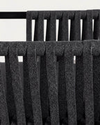 Drian aluminum and rope outdoor chair