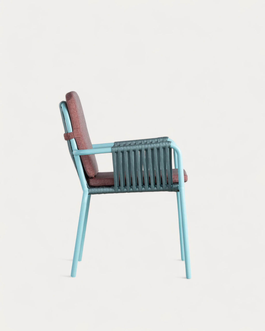 Drian aluminum and rope outdoor chair