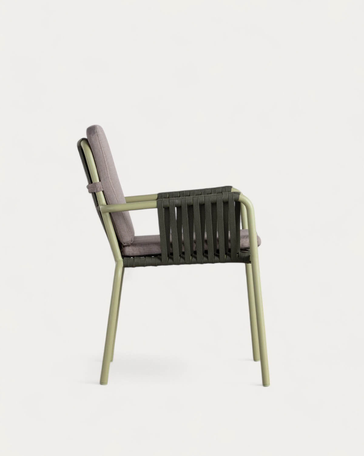 Drian aluminum and rope outdoor chair