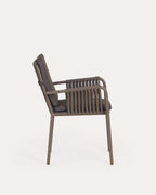 Drian aluminum and rope outdoor chair