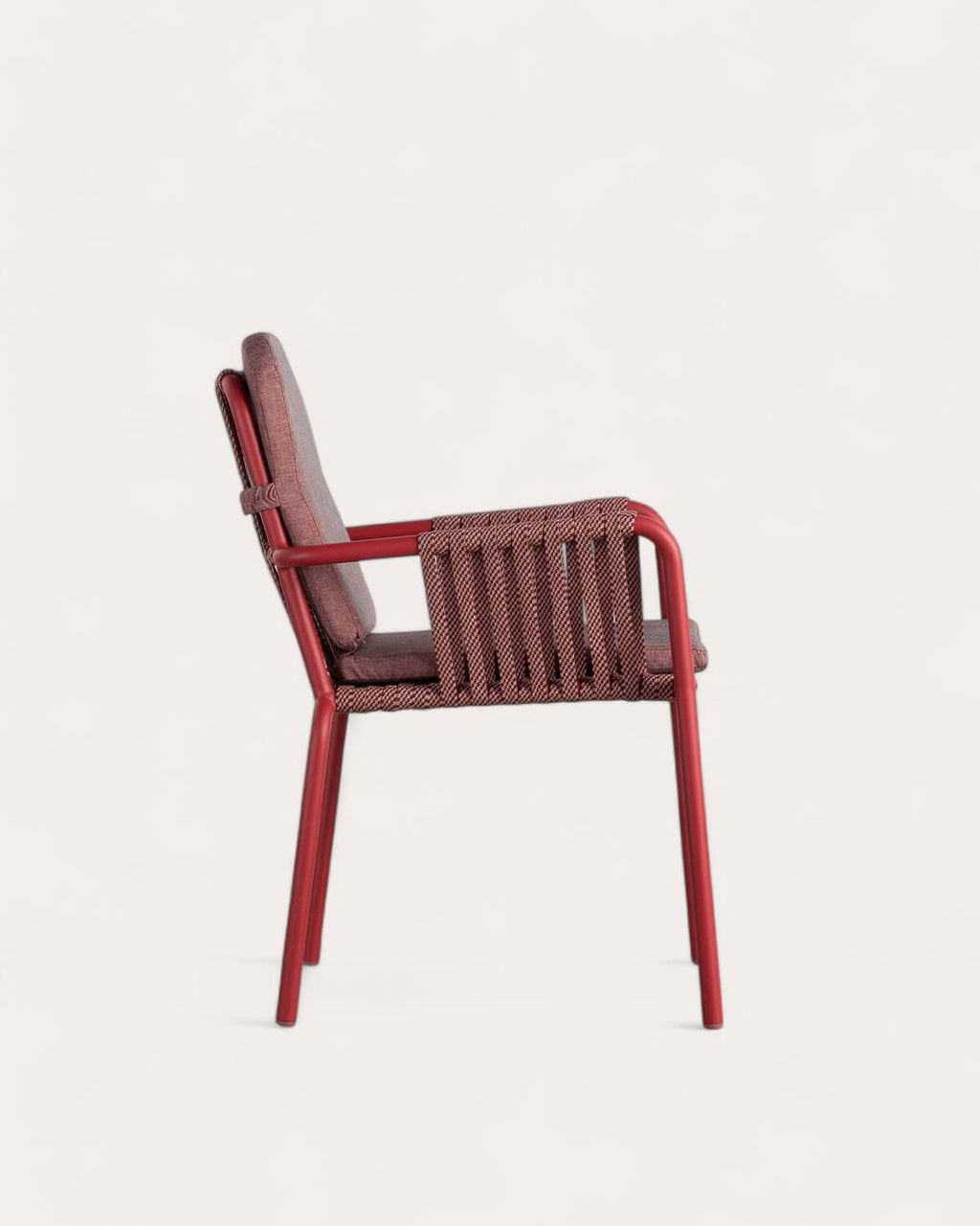 Drian aluminum and rope outdoor chair