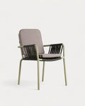 Drian aluminum and rope outdoor chair