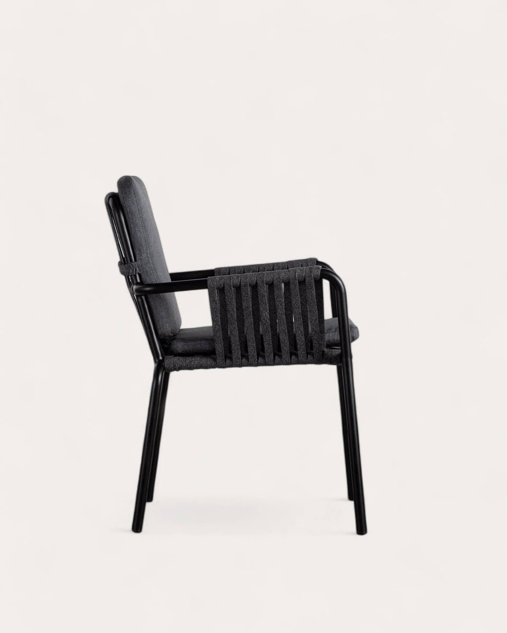 Drian aluminum and rope outdoor chair
