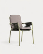 Drian aluminum and rope outdoor chair