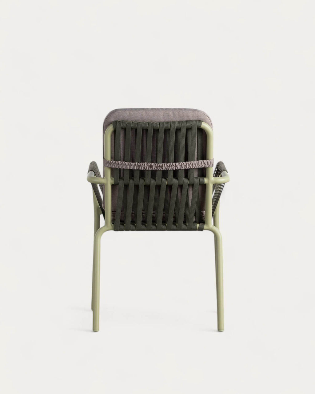 Drian aluminum and rope outdoor chair