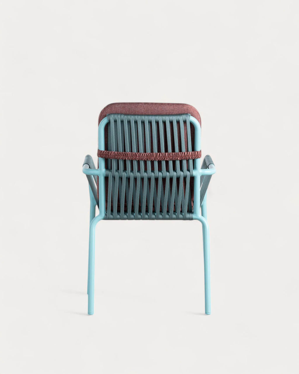 Drian aluminum and rope outdoor chair
