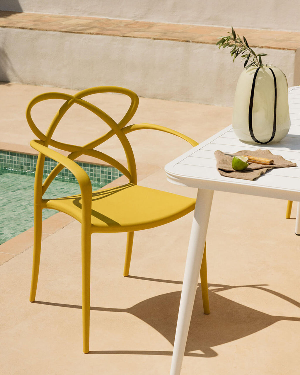 Cielo Outdoor Polypropylene Chair with Armrests