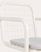 Biaritz outdoor chair with metal armrests