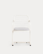 Biaritz outdoor chair with metal armrests