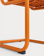 Biaritz outdoor chair with metal armrests