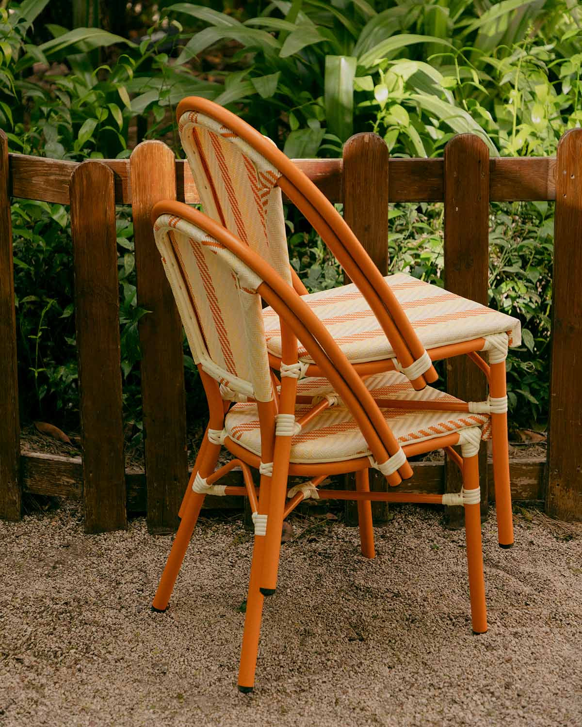 Yona Bistro aluminum and synthetic rattan outdoor chair
