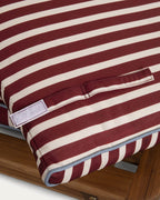 Acacia wood outdoor chair with Hazan fabric cushions