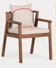 Cael Acacia Wood Outdoor Chair
