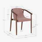 Outdoor chair in eucalyptus wood and Clhoti fabric
