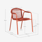Murna Metal and Rope Dining Chair