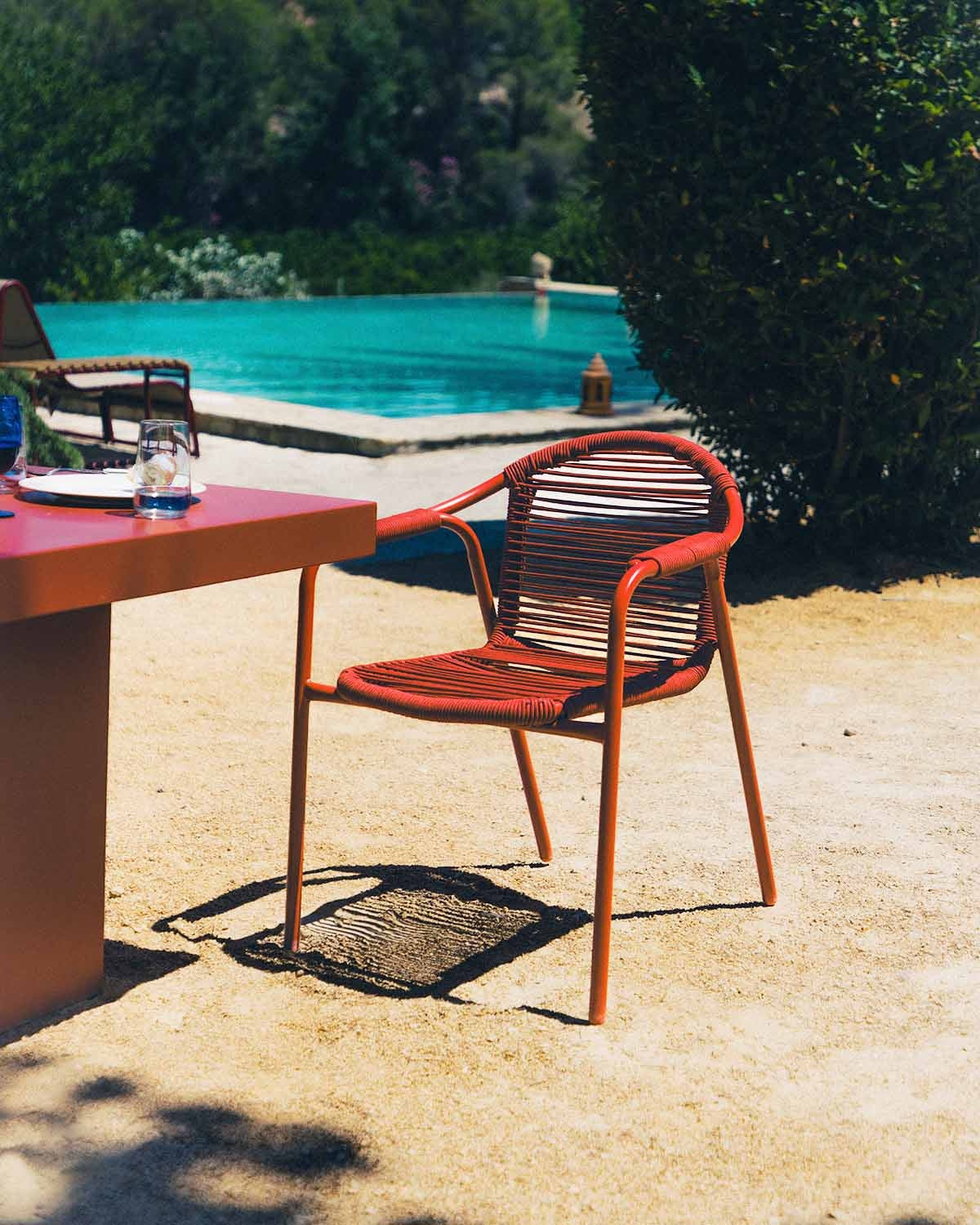 Murna Metal and Rope Outdoor Chair