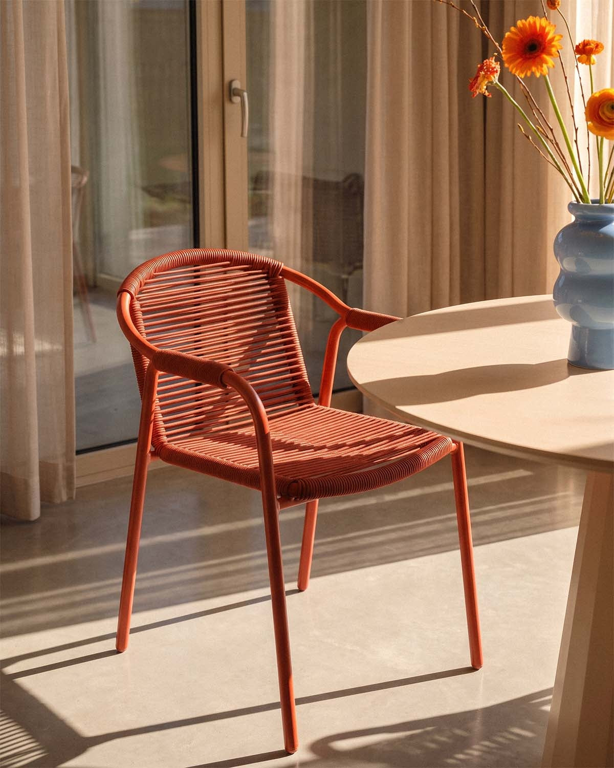 Murna Metal and Rope Dining Chair
