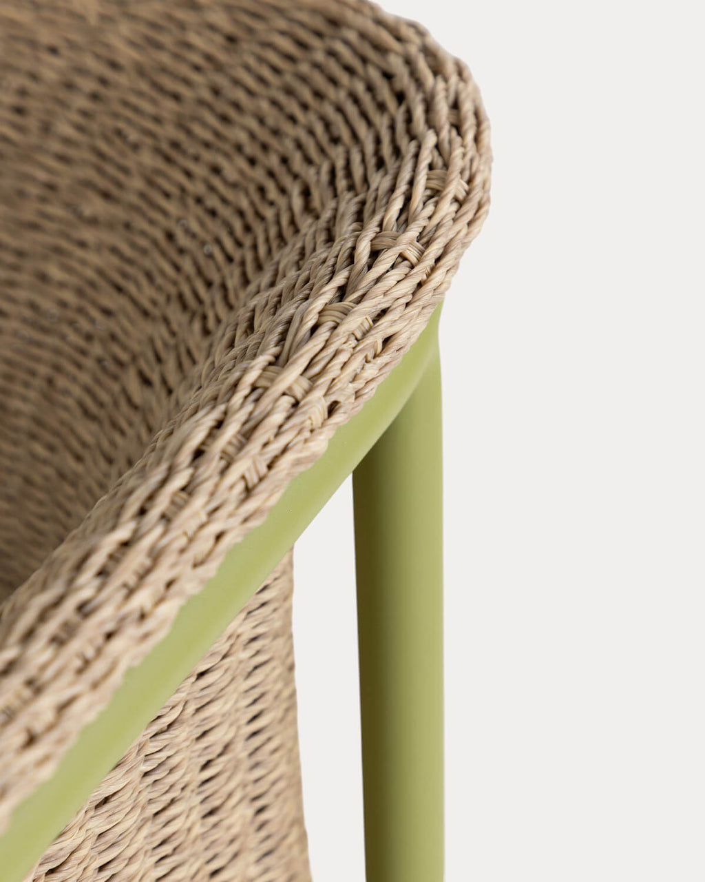 Caitlyn Metal and Rattan Outdoor Chair