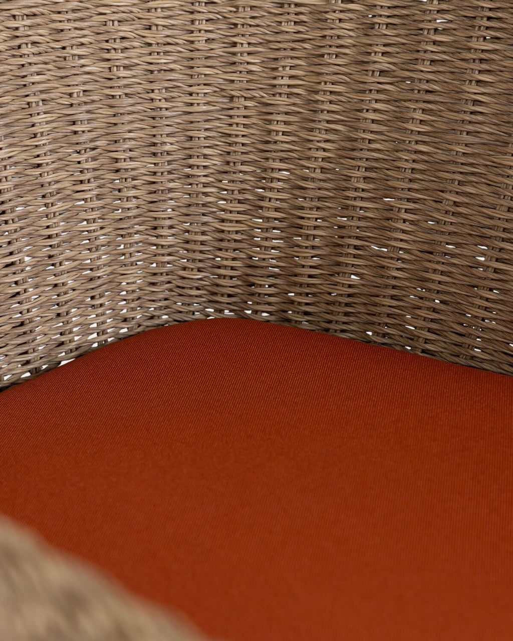 Caitlyn Metal and Rattan Outdoor Chair