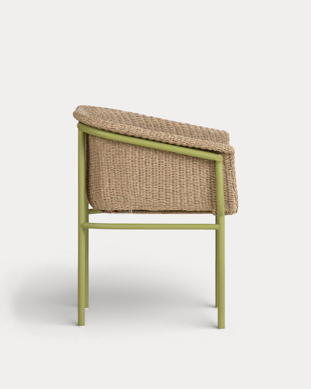 Caitlyn Metal and Rattan Outdoor Chair