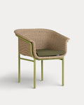 Caitlyn Metal and Rattan Outdoor Chair