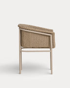 Caitlyn Metal and Rattan Outdoor Chair