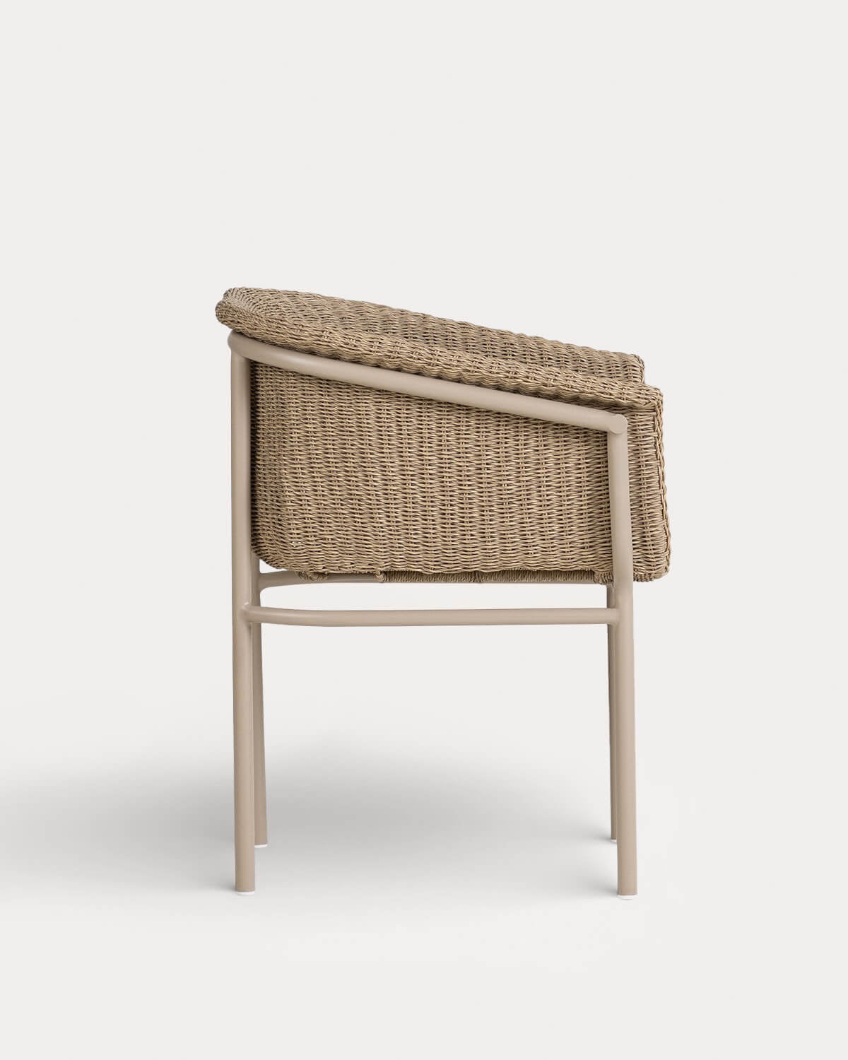 Caitlyn Metal and Rattan Outdoor Chair