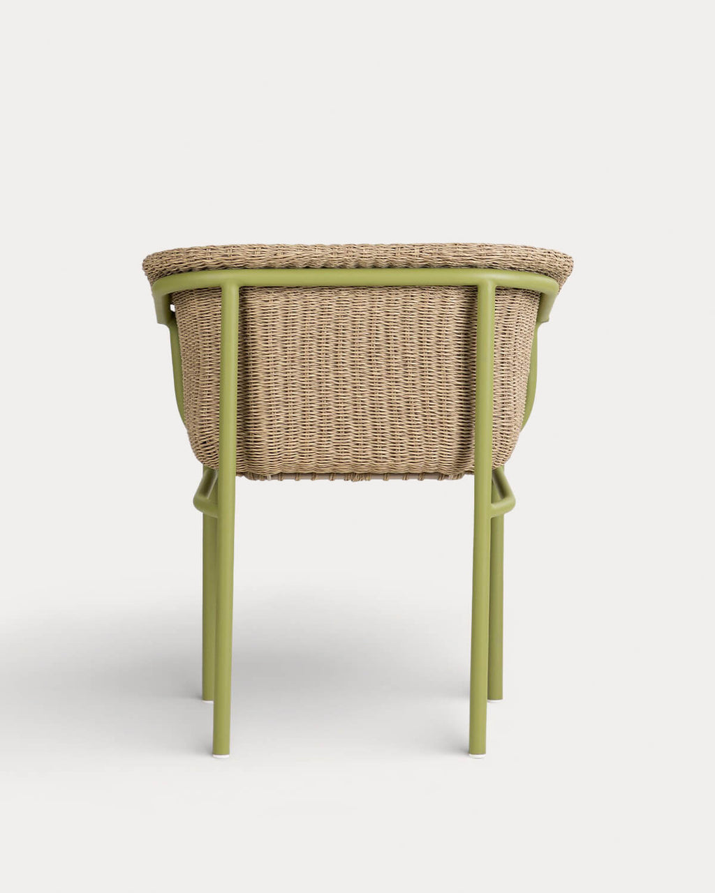 Caitlyn Metal and Rattan Outdoor Chair