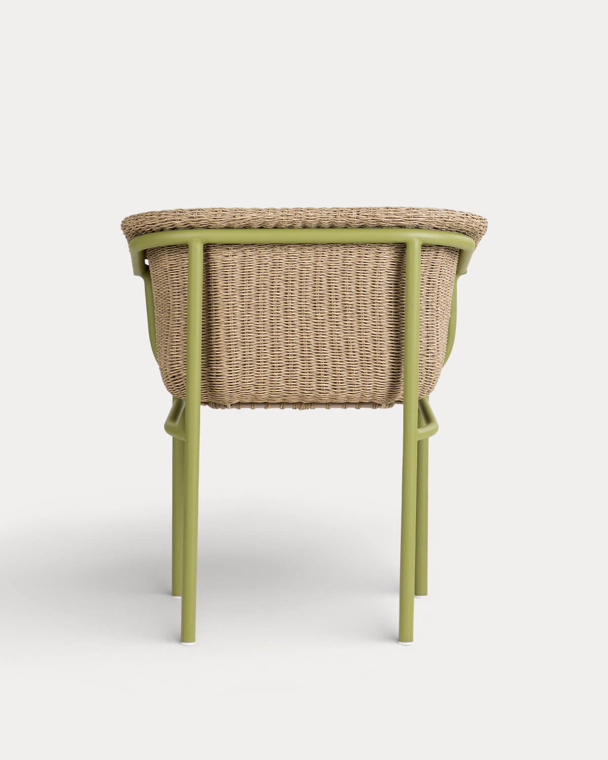 Caitlyn Metal and Rattan Outdoor Chair
