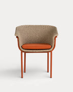 Caitlyn Metal and Rattan Outdoor Chair