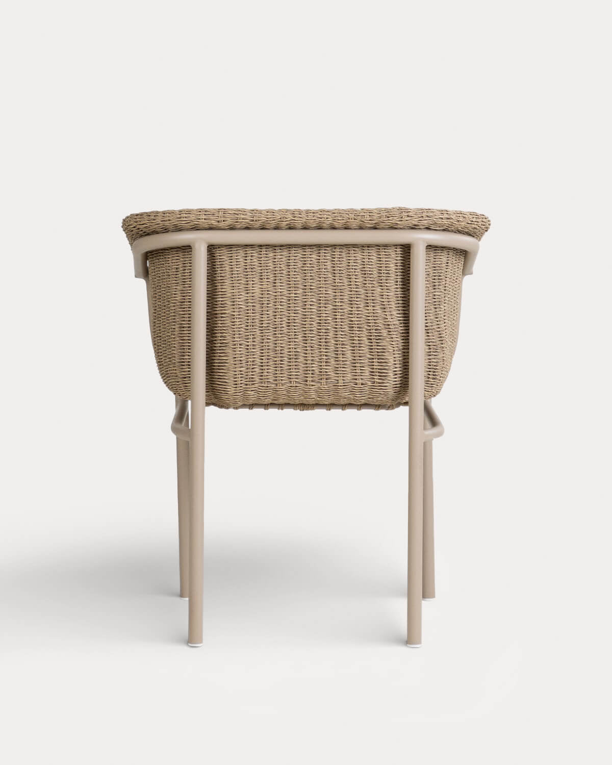 Caitlyn Metal and Rattan Outdoor Chair