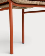 Caitlyn Metal and Rattan Outdoor Chair
