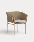 Caitlyn Metal and Rattan Outdoor Chair