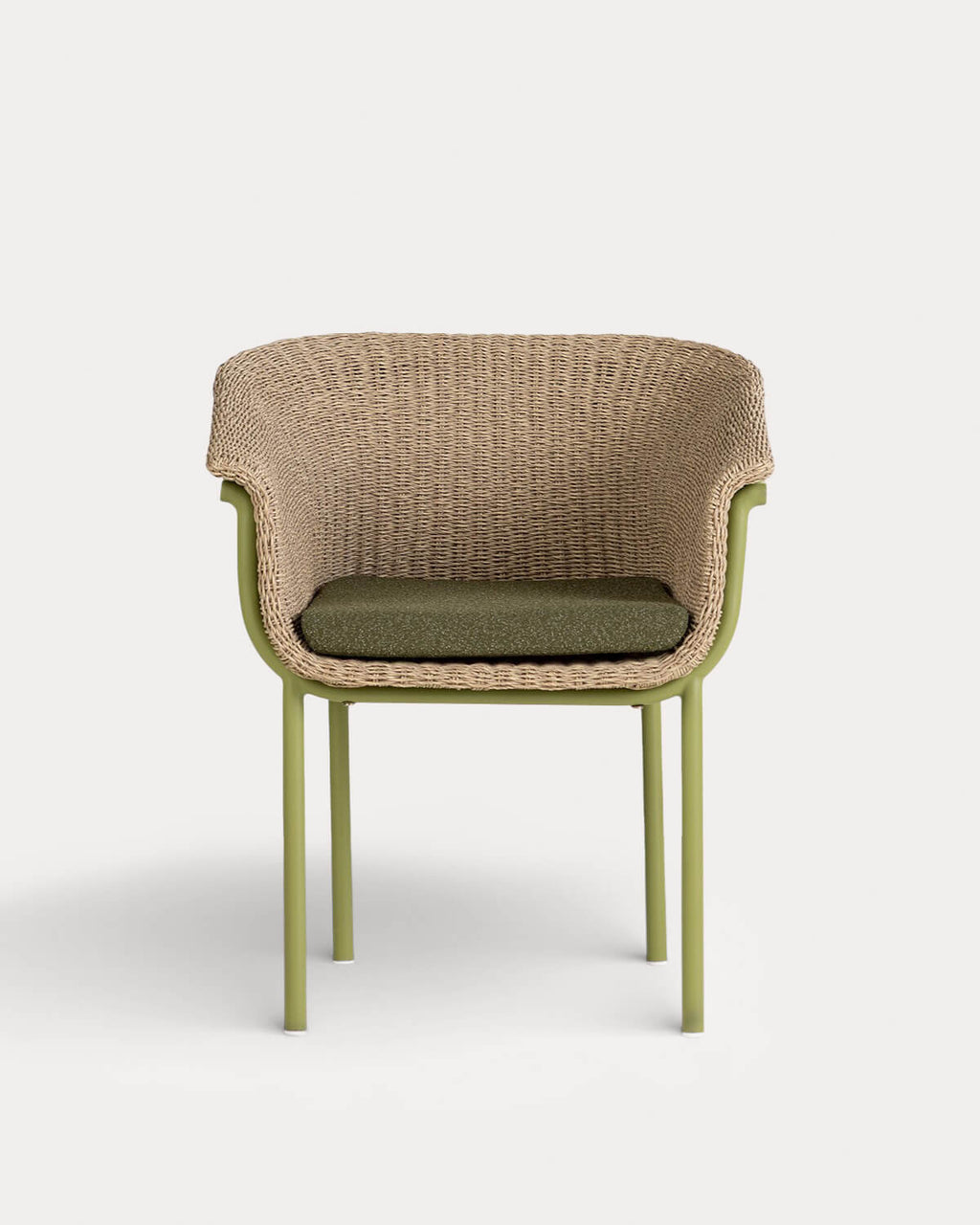 Caitlyn Metal and Rattan Outdoor Chair